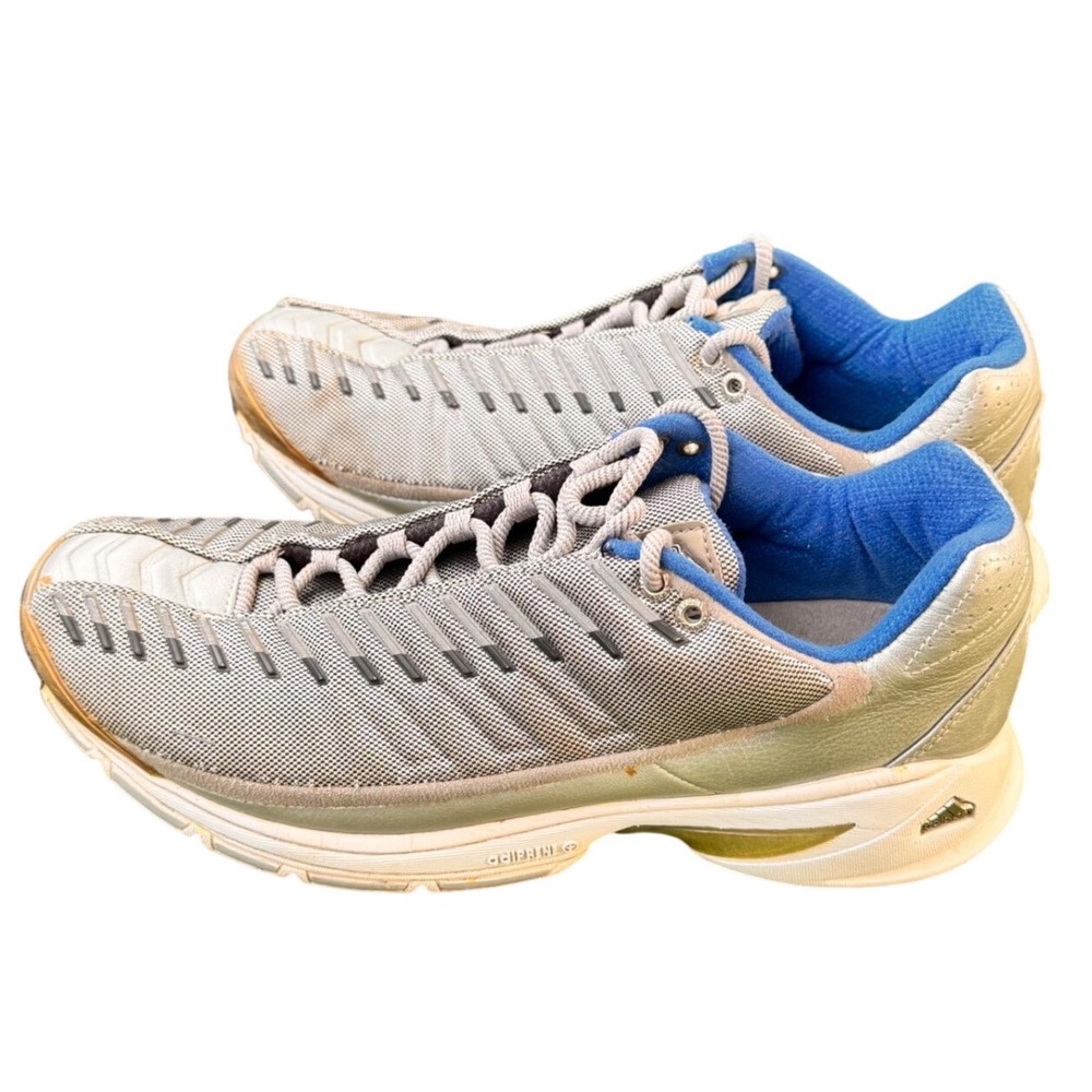 Adidas Superlight SL Vintage Running Shoes Metallic Silver Blue White Womens 8.5